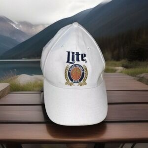 Miller Light Hat Cap Mens One Size Strapback Beer Brewery Brand Drinking Party‎